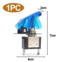 ราคา สวิตช์ไฟ LED สวิตช์ปิดเปิด12V 20A ไฟ LED รถยนต์ครอบคลุมพร้อมฝาครอบป้องกันสวิตช์ควบคุมการเปิด ปิดคันโยกสลับ (22305716120)