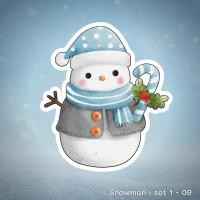 ราคา ตัวรีดติดกางเกง ตัวรีด ติดถุงผ้า ลายsnowman อาร์มติดเสื้อ มีกาวในตัว (18904770692)