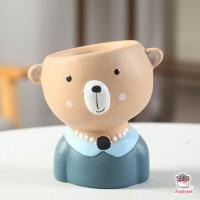 ราคา กระถางดินเผาเคลือบสี หัวสัตว์น้อย กระถางต้นไม้ ไม้อวบน้ำ กุหลาบหิน cactus succulentหลากหลายสายพันธุ์ (4631982420)