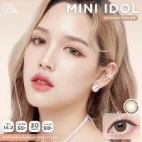 ราคา คอนแทคเลนส์ Mini Idol Gray Brown ยี่ห้อ Kitty kawaii ค่าสายตาปกติ (22630461392)