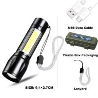 ราคา ไฟฉายกันน้ำแบบพกพาพกพาได้ ชาร์จไฟได้แบบ USB (22588898418)