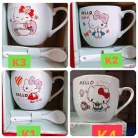ราคา พร้อมส่ง แก้วกาแฟ ช้อน แก้วกาแฟเซรามิก พิมพ์ลาย (17398835031)