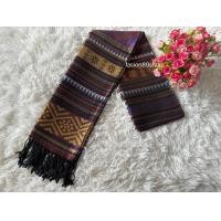 ราคา ผ้าพันคอ ผ้าคลุมไหล่ ผ้าไหมเทียมลายไทย ลายขิต (21926753914)
