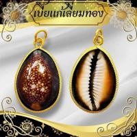ราคา จี้เบี้ยแก้ งานเลี่ยมกรอบทองผ่าหวาย เบี้ยแก้ เครื่องรางกันสิ่งร้ายให้กลายเป็นดี เลี่ยมกรอบผ่าหวายทองไมครอน (22307076165)