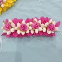 ราคา มาลัยแบน มาลัยผม มาลัยติดผมเจ้าสาว ยกดอกกุหลาบสีชมพู (22482042583)