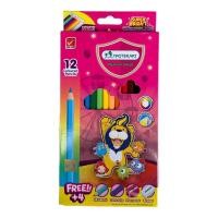 ราคา Master Art สีไม้ ดินสอสีไม้ มาสเตอร์อาร์ท เเท่งยาว 12 สี จำนวน 1 กล่อง (22057827918)