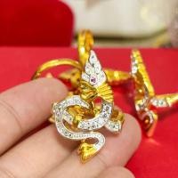 ราคา แหวนพญานาค ล้อมเพชร งานฟรีไซส์ (21498230517)