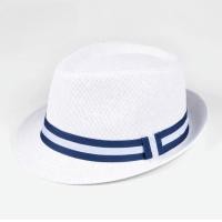 ราคา 167 หมวกทรงไมเคิล หมวกปานามา ปีกสั้น คาดลายทาง สินค้าพร้อมส่งจากไทย (19267176784)
