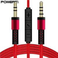 ราคา Audio Cable 3 5mm To Jack 3 5mm Speaker Line 1 2m Aux Cable Male To Male With Mic To Volume Control For Headphone (22308558061)