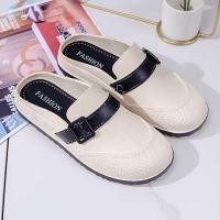 ราคา รองเท้าแตะเปิดส้น หัวมน พื้นซิลิโคน นิ่มสวมใส่สบาย (21414210587)
