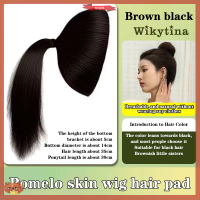 ราคา Gogirl ส้มโอผิววิกมีทบอลหัวหางม้าสูงสูง Cranial Crest panfa สิ่งประดิษฐ์นุ่มและธรรมชาติเครื่องมือจัดแต่งทรงผม (21786388161)