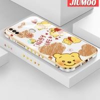 ราคา เคส JIUMOO สำหรับ OPPO A31 2020เคส A8ลายการ์ตูนวินนี่ช้อนส้อมมีดหมีพูห์ซิลิโคนชุบหรูหราใหม่เคสมือถือลายขอบสี่เหลี่ยมเคสนิ่มชุบเลนส์กล้องถ่ายรูปกันกระแทก (20817731621)