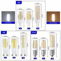 ราคา G9 G4 E14เซรามิกหลอดไฟ LED ขนาดเล็ก3W 5W 7W โคมไฟหลอดไฟข้าวโพด220V 240V (21981055612)