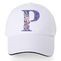 ราคา หมวกเบสบอล หมวกกอล์ฟแบบปรับได้ พิมพ์ลายดอกไม้สีม่วง ฮิปฮอป Trucker หมวกกันแดด หมวก (22297339115)