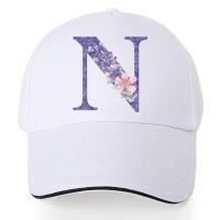 ราคา หมวกเบสบอล หมวกกอล์ฟแบบปรับได้ พิมพ์ลายดอกไม้สีม่วง ฮิปฮอป Trucker หมวกกันแดด หมวก (22297339113)