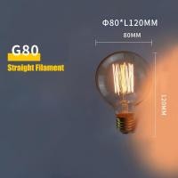 ราคา E27 E26 B22 Edison bulb visibility Glass tungsten wire Filament lamp E27 lightbulb for Home lighting Decorative fixture Vintage enthusiasts Interior design Ambient light (22538289364)