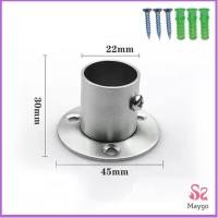 ราคา ตัวรับราว บล๊อครับราว แป้นยึดราว สแตนเลส กลม 16มม 19มม 22มม 25มม 32 มม สำหรับตู้เสื้อผ้า ราวผ้าม่าน Closet Rod Brackets (22138086010)