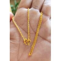 ราคา C80Aสร้อยคอลายเกลียวเชือกหนัก1สลึง แถมฟรีตะขอเพิ่ม1ชิ้น งานทองหุ้มแน่นตันสวยเหมือนของจริงคุณภาพได้มาตรฐานเกรดพรีเมียมเคลือบหนาพิเศษ (19170780868)