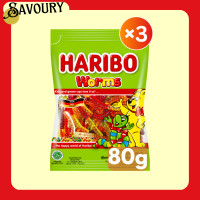ราคา Haribo Gummy Worms 80g (22504749022)