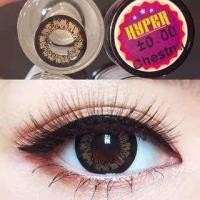 ราคา คอนแทคเลนส์ Hyper King Gray Brown Pitchy Lens Pretty Doll ค่าสายตาปกติ (21738405930)