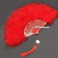 ราคา พร้อมส่ง พัดจีนขนนกลูกไม้ มี4สี พัดตรุษจีน พร็อพเก๋ๆตรุษจีน chinese feather fan (22305147482)