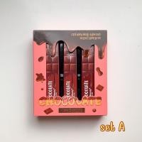 ราคา Kiss Beauty Chocolate Velvet Color LipGloss เซตลิปช็อกโกแลต เนื้อแมทต์ เนียนนุ่ม กลิ่นหอม ติดทนตลอดวัน (22582058449)