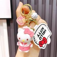ราคา สวัสดีชุดคิตตี้ขึ้นไดอารี่ Sanrio พวงกุญแจตุ๊กตา Hello Kitty จี้น่ารักเครื่องประดับหญิง (22510678524)