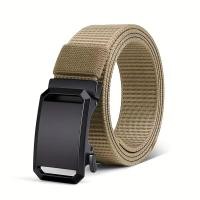 ราคา CRTWO Mens fabric belt with toothless automatic buckle mens casual belt tactical outdoor belt (21987930623)