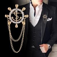 ราคา ชุดสูททักซิโด้มีโซ่พร้อม Lencana Pin หมุดเข็มกลัดของผู้ชายชุดสูททักซิโด้ 50สไตล์ให้เลือก1ชิ้น (7698125552)