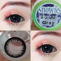 ราคา คอนแทคเลนส์ รุ่น Snowie สีเทา ตาล Gray Brown มีค่าสายตา 0 00 4 50 เปลี่ยนแทนทุกเดือน (20585876245)