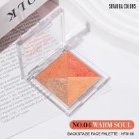 ราคา HF8106 บลัชออน ผสมชิมเมอร์ เนื้อละเอียด SIVANNA COLORS ซีเวนน่า คัลเลอร์ส Backstage Face Palette (18823281132)