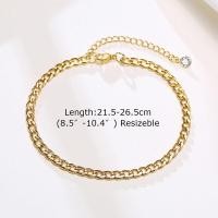 ราคา สร้อยข้อเท้า Vnox สำหรับนาฬิกาผู้หญิงสแตนเลสทองสร้อยข้อเท้าแหวนนิ้วเท้าปรับได้ (18820294883)