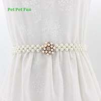 ราคา แฟชั่นเข็มขัดเข็มขัดสไตล์เอวยางยืดสายรัดเอวรูปโซ่มุก (5059386831)