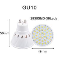 ราคา หลอดโคมไฟ GU10 MR16 E27 AC 220V 3W 5W 7W หลอดสปอตไลท์ไฟ LED 36 54 72ไฟเฉพาะจุด LED 2835 Grow ไฟในบ้านไฟปลูกพืช (20055017938)