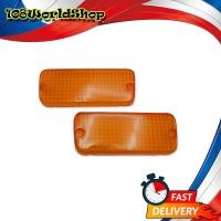 ราคา ฝาไฟหรี่กันชนหน้า สีส้ม ซ้าย ขวา Toyota ขนาด 6X15X1 จำนวน 2 Pieces RN30 Hilux N30 ปี1979 1983มีบริการเก็บเงินปลายทาง (11474714004)