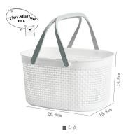 ราคา ตะกร้าสี่เหลี่ยมสีขาว มีหูหิ้ว ตะกร้าใส่ของสีขาวคลีน ไม่มีฝาผิด พร้อมส่ง (22542133699)