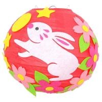 ราคา โคมไฟ LED Bitterorangetgd รูปการ์ตูนสัตว์กระต่ายดอกไม้โคมไฟกระดาษดวงจันทร์ (19981921565)