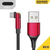 ราคา ESSAGER Charger สายชาร์จ อุปกรณ์ชาร์จไฟ หัวชาร์จ หัวชาร์จเร็ว Essager สายชาร์จเร็ว type c สายชาร์จ USB A to Type C 3A ยาว 1 m หมุนได้ 180องศา (20114751750)