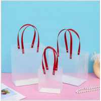 ราคา กระเป๋าพลาสติกใส กระเป๋าถือ PP ใส กระเป๋าหูหิ้วสีใส มีหลายไซส์ (16126374182)