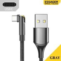 ราคา ESSAGER Charger สายชาร์จ อุปกรณ์ชาร์จไฟ หัวชาร์จ หัวชาร์จเร็ว Essager สายชาร์จเร็ว type c สายชาร์จ USB A to Type C 3A ยาว 1 m หมุนได้ 180องศา (20114751749)