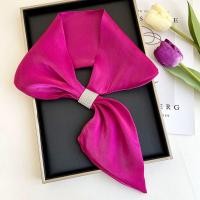 ราคา MISCAR ผ้าซาตินซาติน ผ้าพันคอ สีทึบทึบ เพชรประดับเพชร ผ้าพันคอไขว้กัน แฟชั่นสำหรับผู้หญิง นุ่มนุ่มๆ ปกเสื้อปลอม (21460854848)
