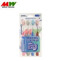ราคา Biosafety ไบโอเซฟตี้ แพ็คสุดคุ้ม 2 แถม 2 คละสี แปรงสีฟัน รุ่น Micro Clean 0 01 ไมโครคลีน (21908627008)