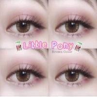 ราคา คอนแทคเลนส์ รุ่น Mini pony Little Pony สีเทา ตาล Gray Brown มีค่าสายตา 0 00 10 00 (16477715189)