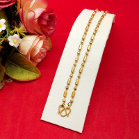 ราคา สร้อยคอทองเหลืองลายไข่เป็ดสลับไข่ปลา ความยาว 18 นิ้ว ทองเหลืองแท้ งานดิบไม่ชุบ ทองเหลืองโบราณ พร้อมส่ง (22098839999)