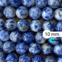 ราคา ุ10 มิล ดอทโซดาไลท์ หินแท้ หินนำโชค หินมงคล หินเส้นยาว หินแบ่งขาย หินร้อยสร้อย ร้อยกำไลหิน by ฺBeadland (20865980537)