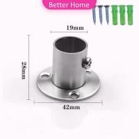 ราคา Better ตัวรับราว บล๊อครับราว แป้นยึดราว สแตนเลส กลม 16มม 19มม 22มม 25มม 32 มม สำหรับตู้เสื้อผ้า ราวผ้าม่าน Closet Rod Brackets (22138185803)