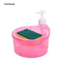 ราคา เครื่องจ่ายสบู่เหลว TIANLEYU เครื่องเครื่องจ่ายสบู่เหลวสบู่กดอัตโนมัติเครื่องจ่ายเดสก์ท็อปพร้อมฟองน้ำขัดทำความสะอาดเครื่องจ่ายสบู่เหลวถาดพลาสติกด้วยตนเองสำหรับอ่างล้างมือในครัวทั่วโลก (22224788501)