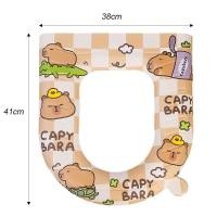 ราคา แหวนคุชชั่นฝาชักโครก Capybara หนาสำหรับทุกฤดูกาลผ้าคลุมฝาชักโครกรูปการ์ตูน EVA กันน้ำ (22244662368)