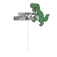 ราคา ป้ายวันเกิด ป้ายHBD ไดโนเสาร์ตัวน้อยน่ารัก ไดโนเสาร์ ป้ายวันเกิด แต่งเค้ก (22360367143)