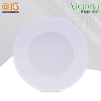 ราคา จานชามเมลามีนสีพื้น สีขาว ฟ้า ชมพู รุ่น Victoria วิคตอเรีย แบรนด์ Srithai Superware ศรีไทยซุปเปอร์แวร์ จานร้านอาหาร (22664471471)